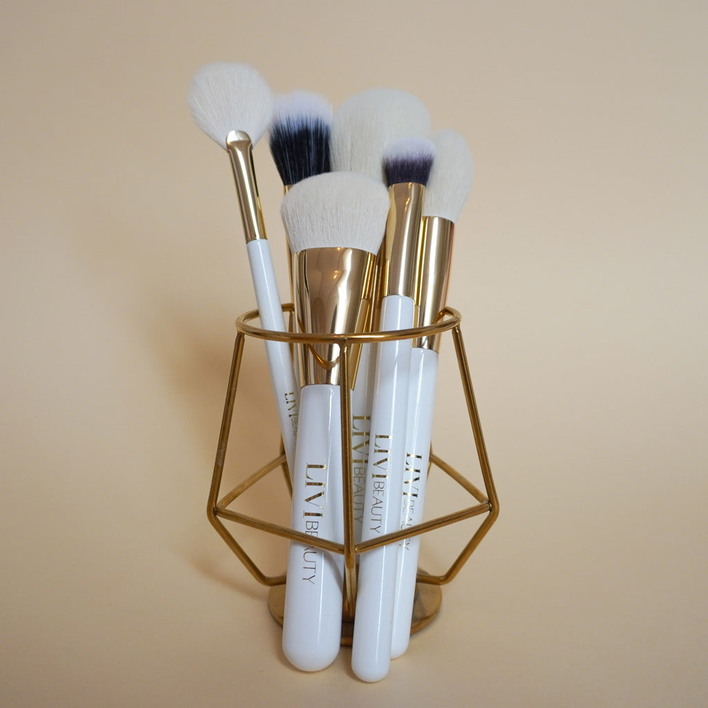 GOLD GLAM BRUSH SET Makeup Brushes LIVI BEAUTY