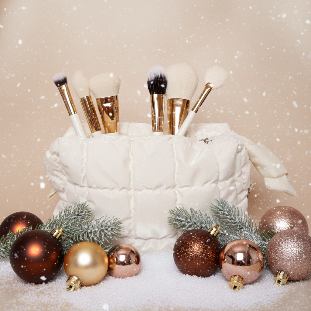 GOLD GLAM + PUFF WHITE